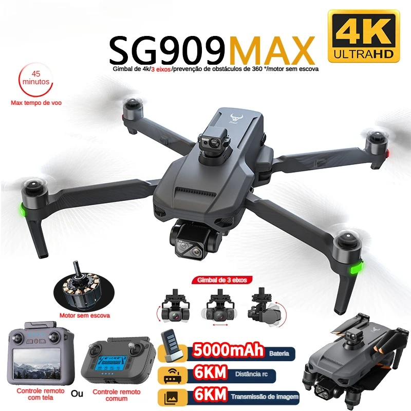 Drone Aerial Photography - ZLL SG909 SG909MAX Professional Drone With